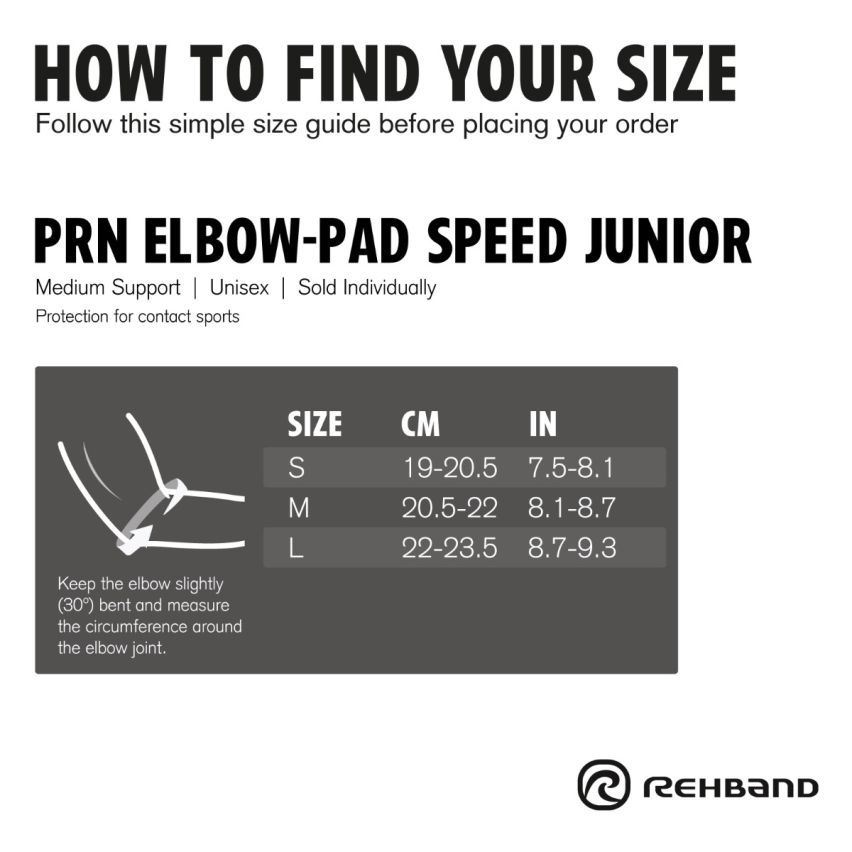 Rehband PRN Elbow Pad Junior black