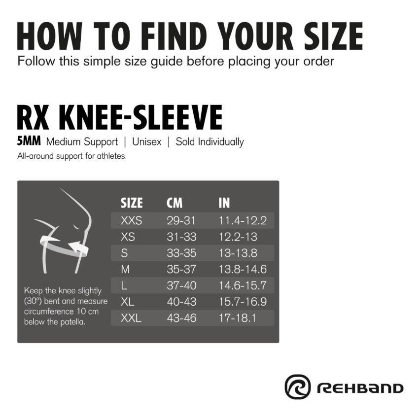 Rehband RX Knee Sleeve 5mm navy